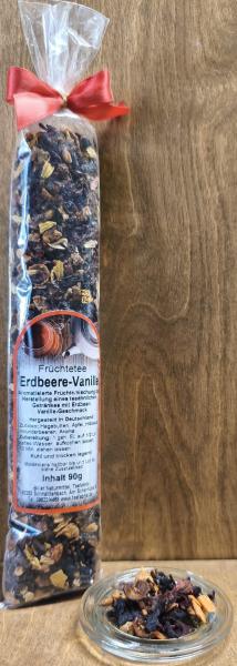 Aromatisierter Früchtetee Erdbeer Vanille im Schlauchbeutel, 90g